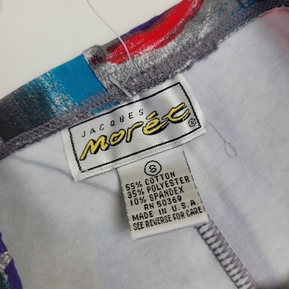 Moret Vintage 90s Printed Bike Shorts S NEW - Picture 6 of 7